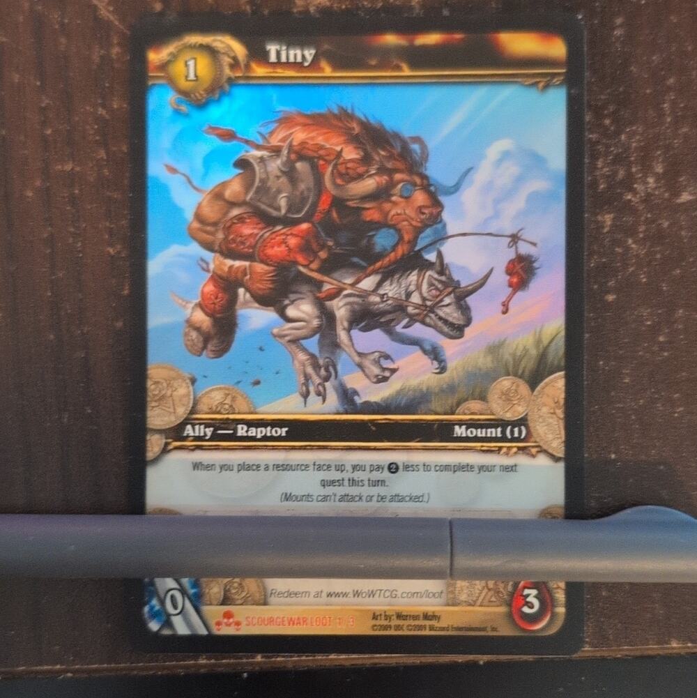 Upper Deck WoW TCG Tiny Mount Loot Card Scourgewar Loot #3 2009 EN